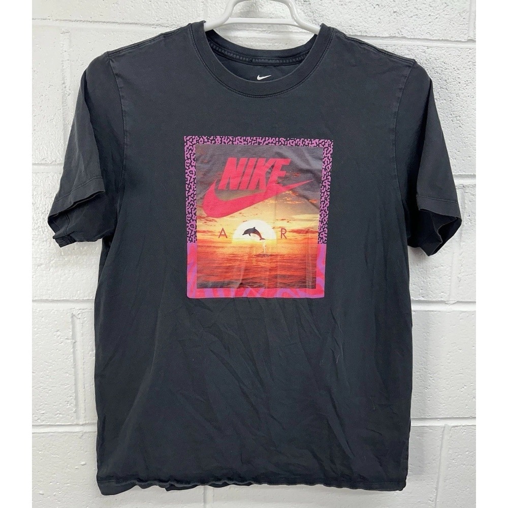 Nike Air Dolphin Photo Tee Aqua Men's Size Large CT6590-010